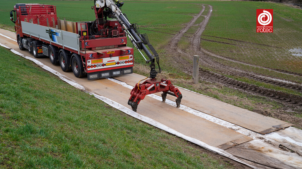 Mobiele Baustraßen aus Stahl